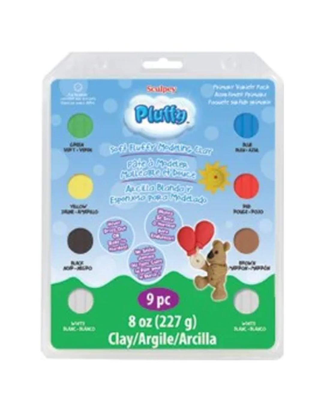 Pluffy Primary Multi Pack, 8 Colors