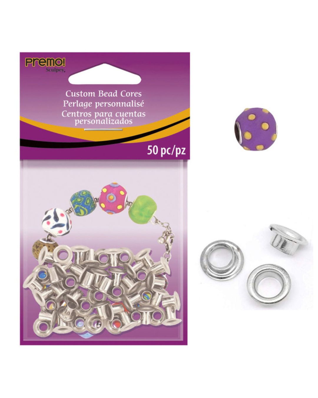 Premo! Custom Bead Cores, 50 pc